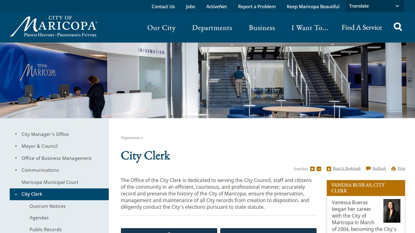 City Clerk | Maricopa, AZ